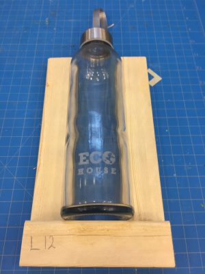 EcoHouse Glass Water Bottle